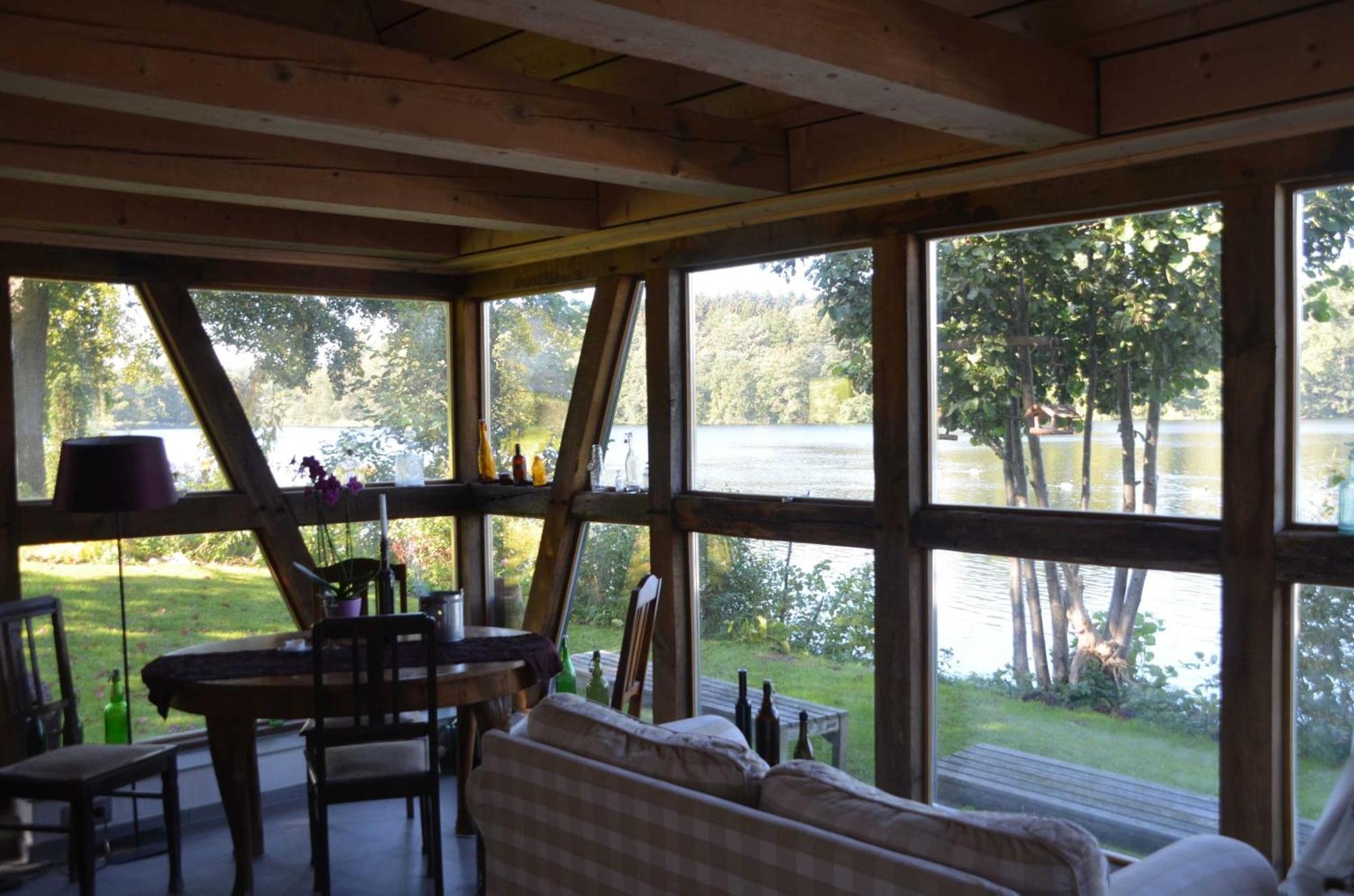 Reetdachkate Auf Gestuet Schierensee Grebin ภายนอก รูปภาพ